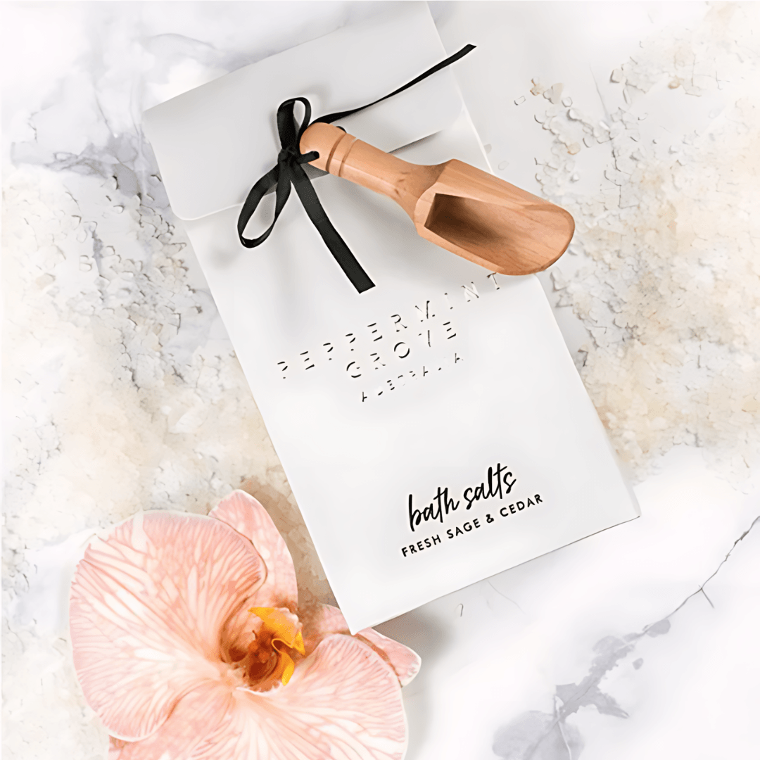 Bath Salts - Peppermint Grove - Peppermint Grove Bath Salts Fresh Sage & Cedar 200g - The Gift Company