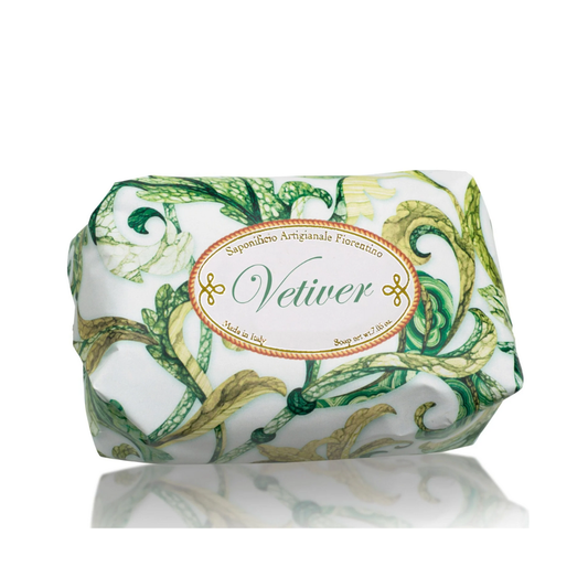 Bath Soap Bar - Saponificio Artigianale Fiorentino - Saponificio Artigianale Fiorentino Vetiver Bar Soap Set of 12 x 200g - The Gift Company
