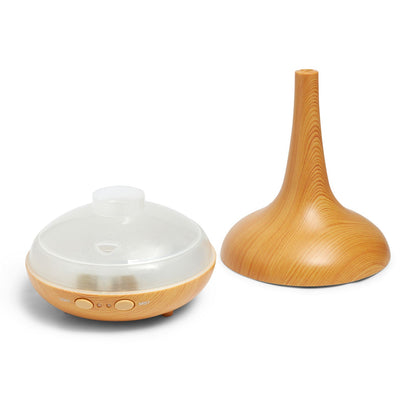 NNEIDS Decor Ultrasonic Aroma Diffuser - Light Wood Grain-2