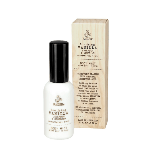 Body Mist - Urban Rituelle - Urban Rituelle Body Mist Vanilla, Lavender & Geranium 50mL - The Gift Company