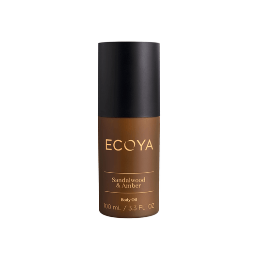 Body Oil - Ecoya - ECOYA Sandalwood & Amber Body Oil 100mL - The Gift Company