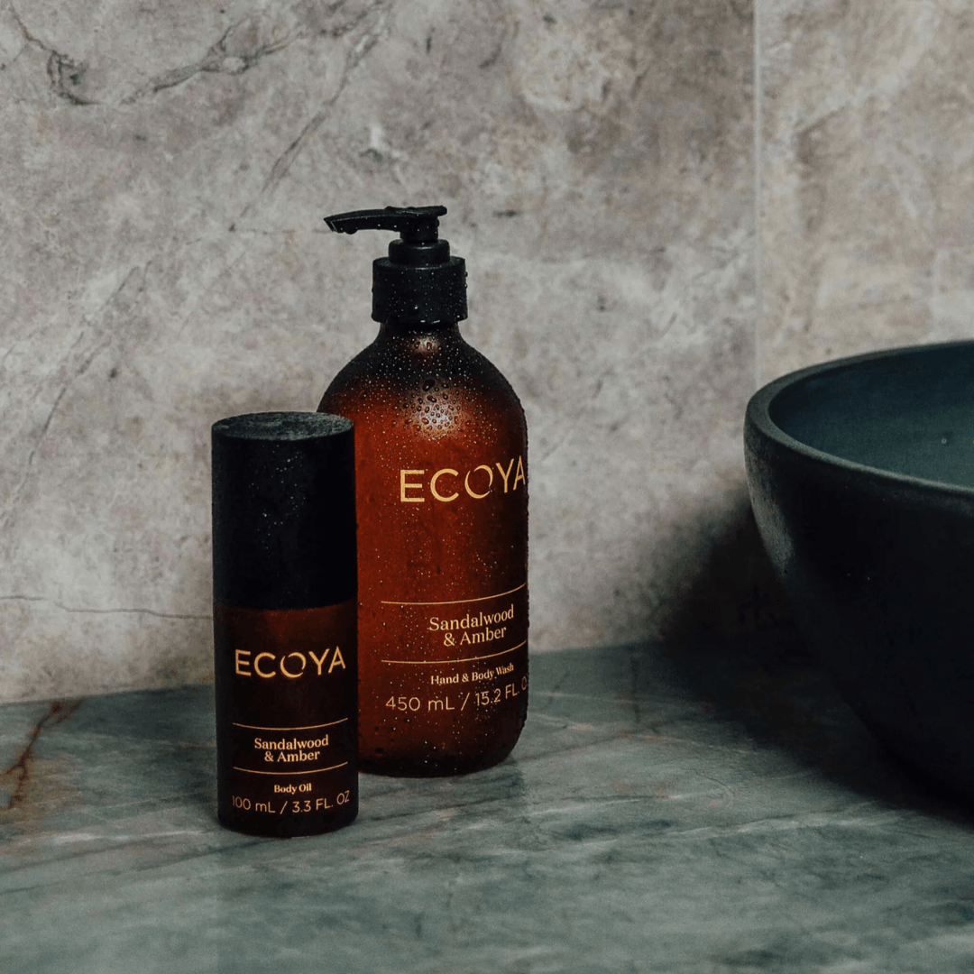 Body Oil - Ecoya - ECOYA Sandalwood & Amber Body Oil 100mL - The Gift Company