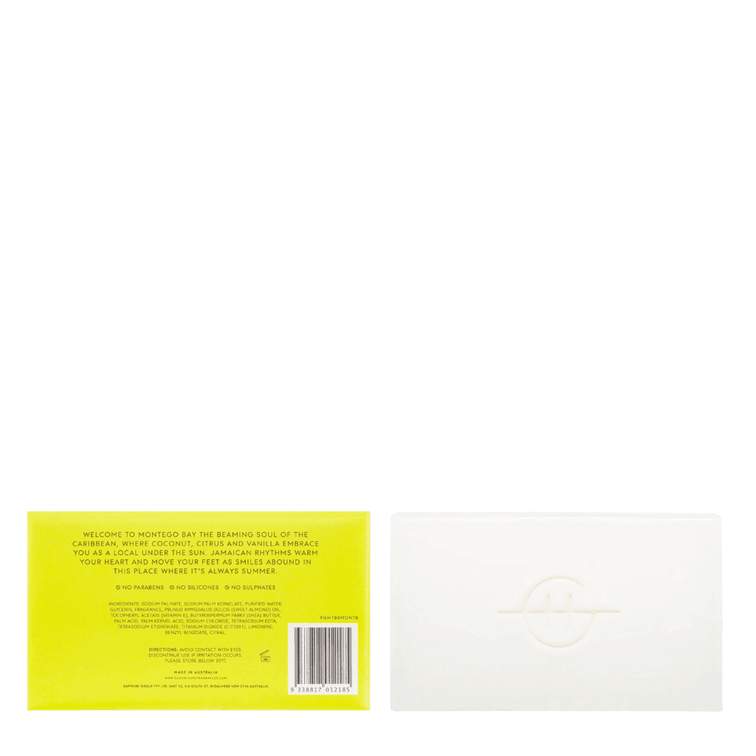 Body Soap - Glasshouse - Glasshouse Fragrances Body Bar - Montego Bay Rhythm - The Gift Company