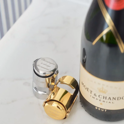 Bottle Stopper - Zjoosh - Zjoosh Champagne Stopper Steel - The Gift Company