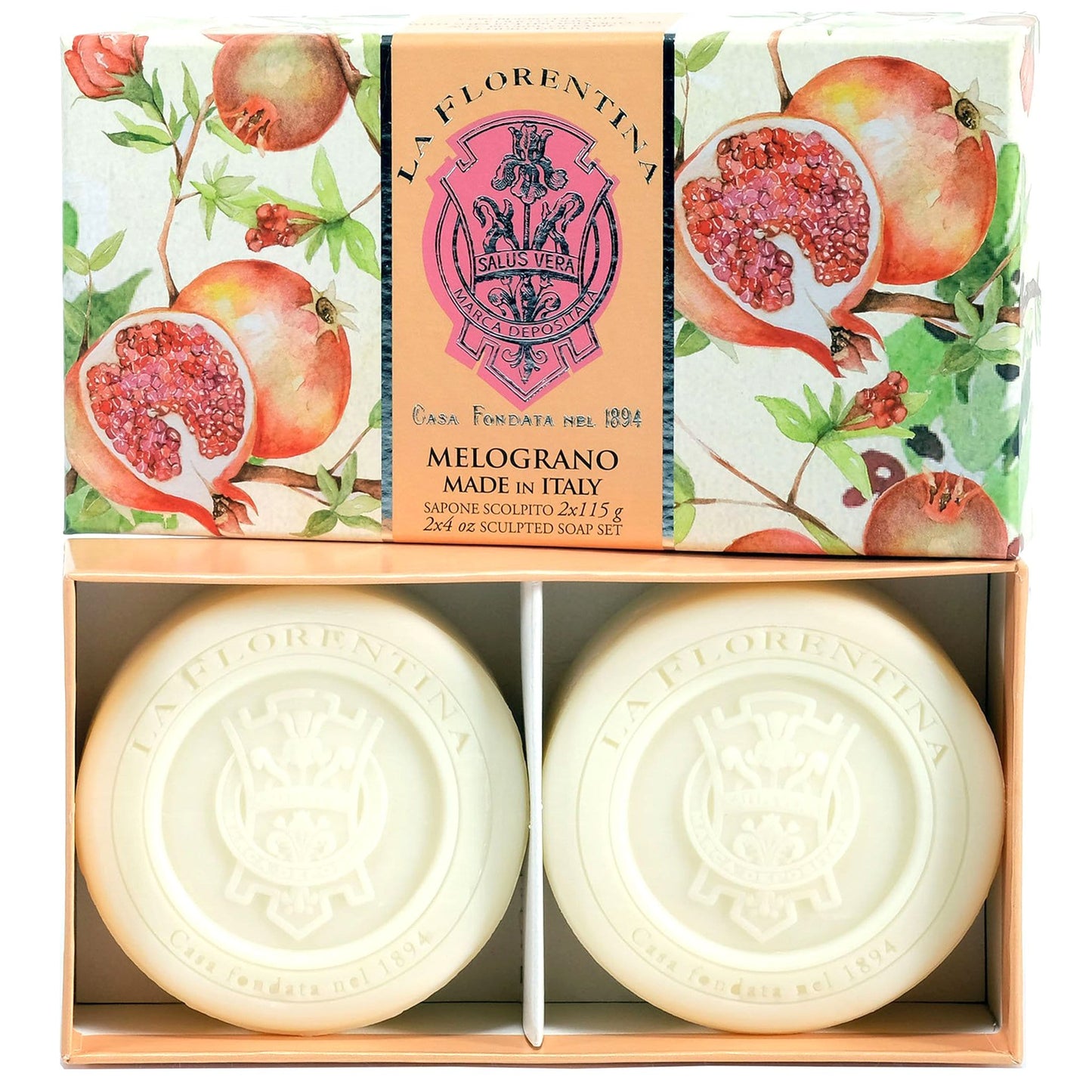 La Florentina Pomegranate 2 Round Soaps 115g product image