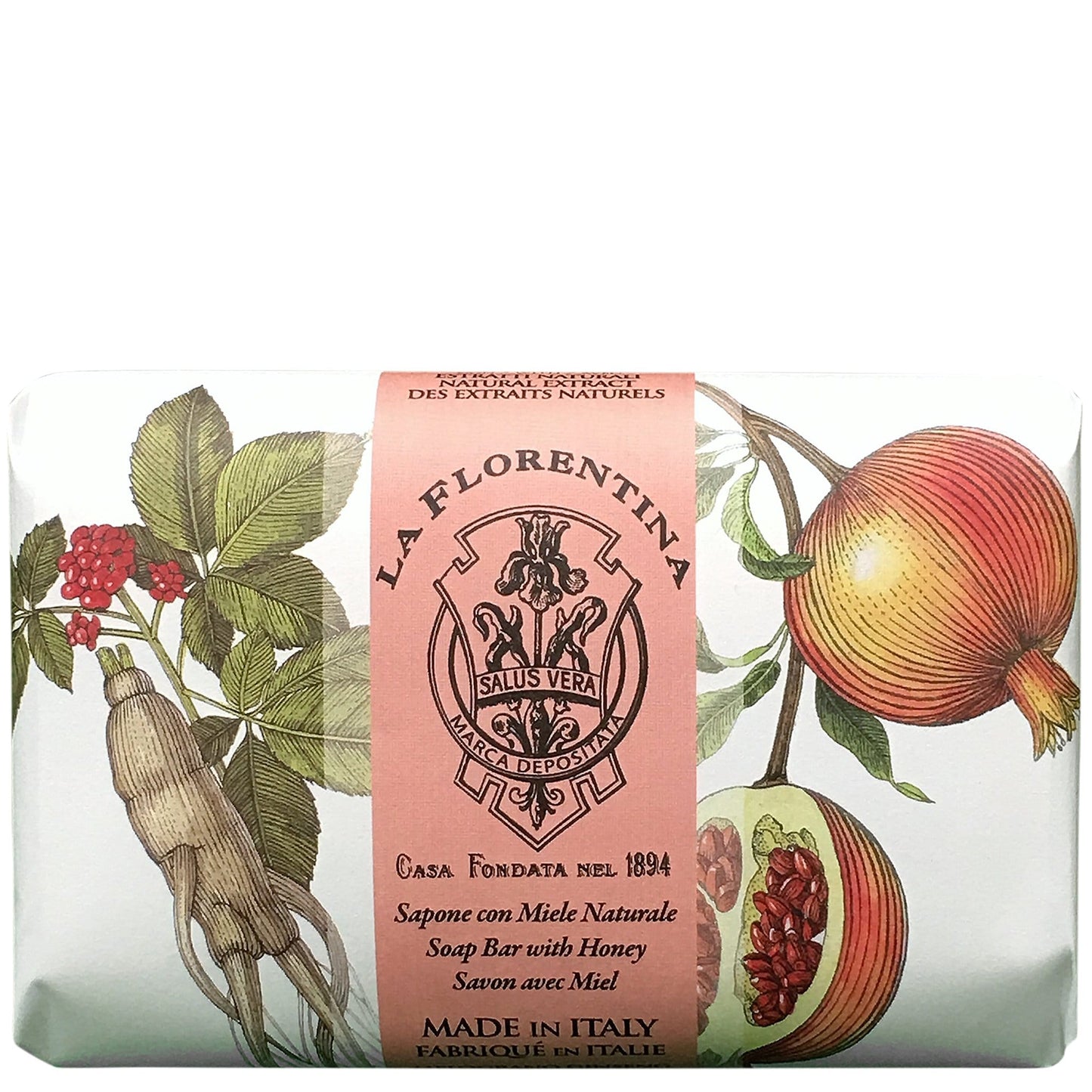 La Florentina Pomegranate & Ginseng Bar Soap 200g Set of 3pcs product image