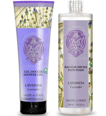La Florentina Lavender Bath Foam & Shower Gel Set product image