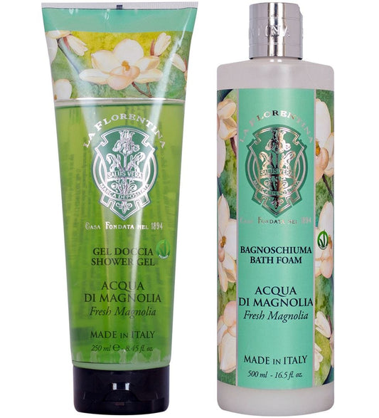 La Florentina Magnolia Bath Foam & Shower Gel Set product image