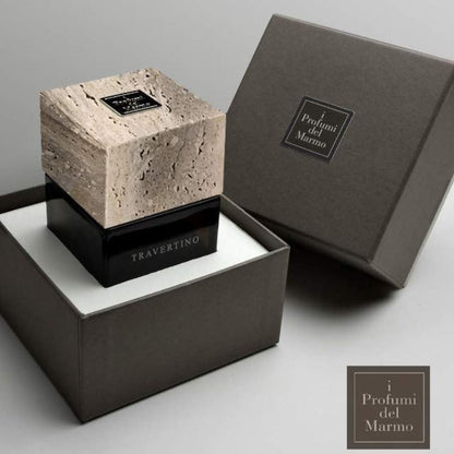 Profumi del Marmo Travertino fragrance presentation