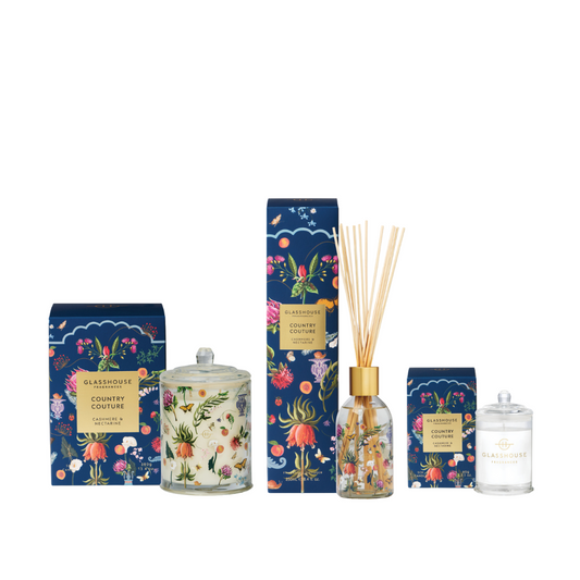 Bundle - Glasshouse - Glasshouse Fragrances Country Couture Cashmere & Nectarine Bundle (worth $145) - The Gift Company