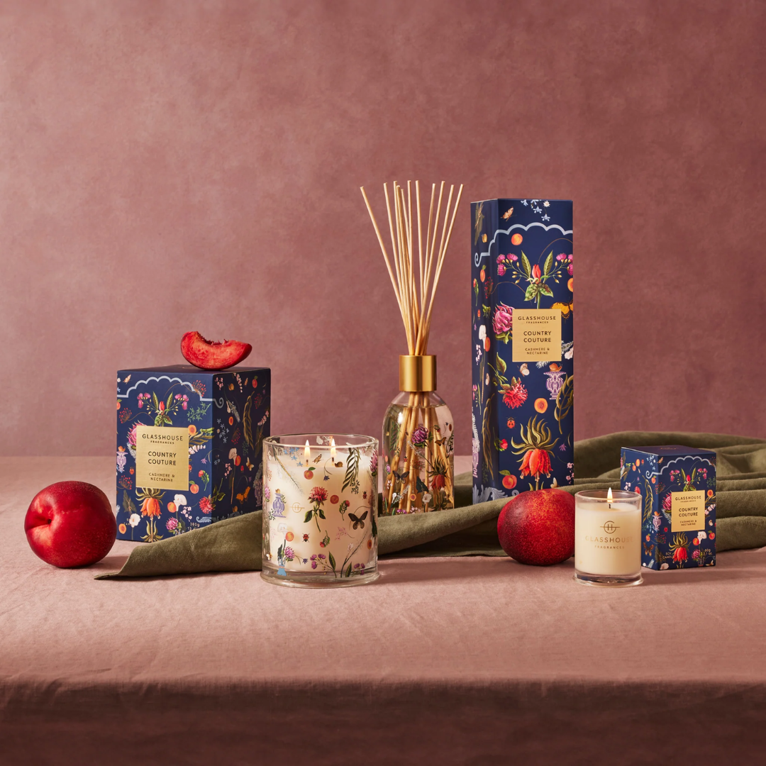 Bundle - Glasshouse - Glasshouse Fragrances Country Couture Cashmere & Nectarine Bundle (worth $145) - The Gift Company