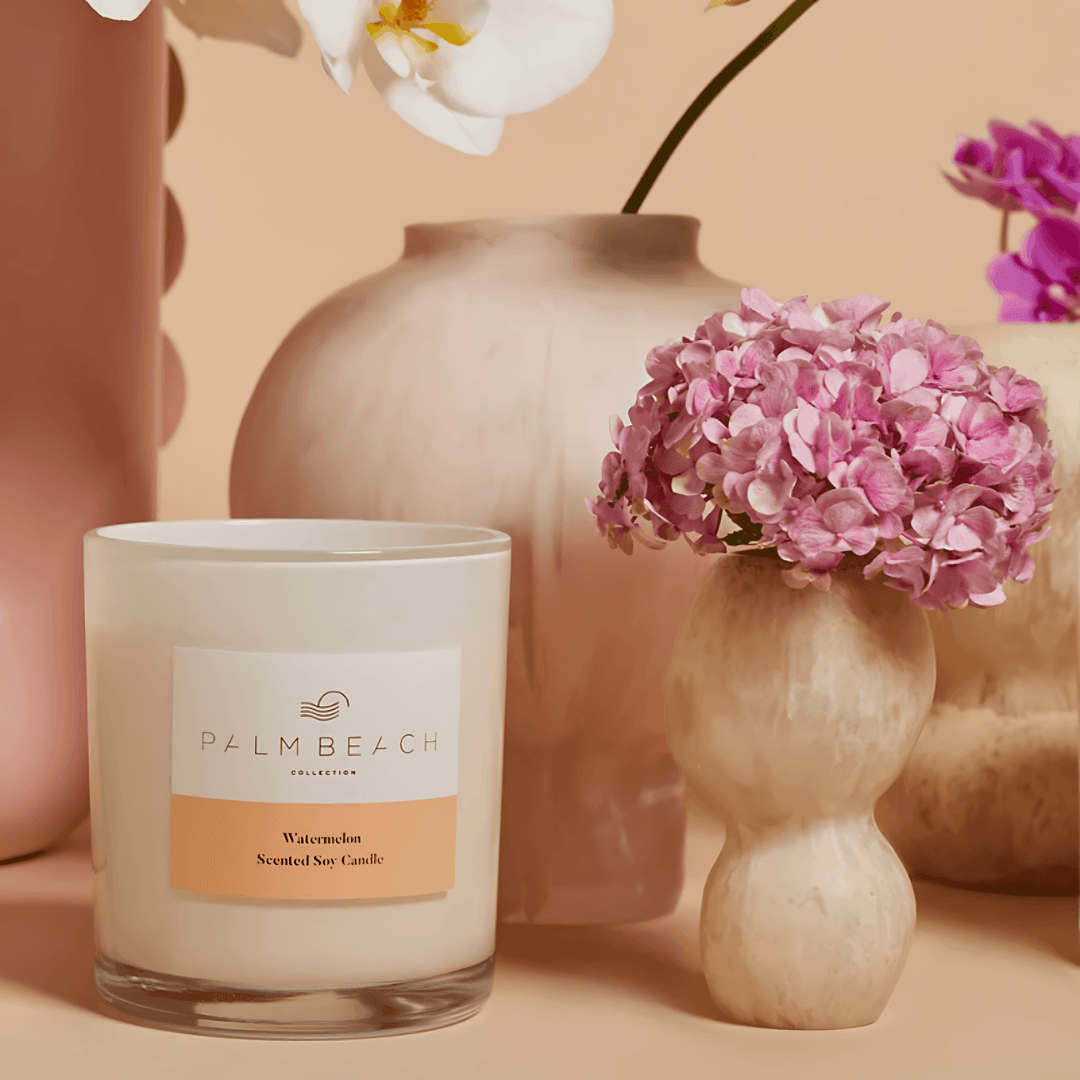 Bundle - Palm Beach - Palm Beach Watermelon Candle 420g & Diffuser 250mL Bundle (worth $100) - The Gift Company