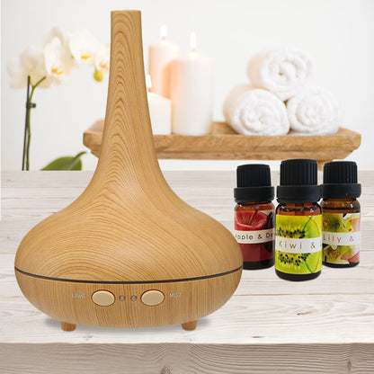 NNEIDS Decor Ultrasonic Aroma Diffuser - Light Wood Grain-1
