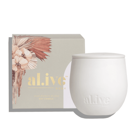 Candle - Al.ive - al.ive Sweet Dewberry & Clove Soy Candle 295g - The Gift Company