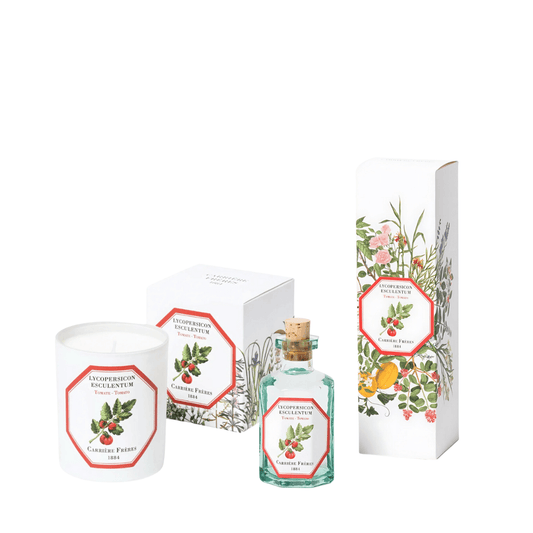 Candle & Diffuser Set - Carriere Freres - Carrière Frères Tomato Candle 185g & Diffuser 200mL Bundle (worth $210) - The Gift Company