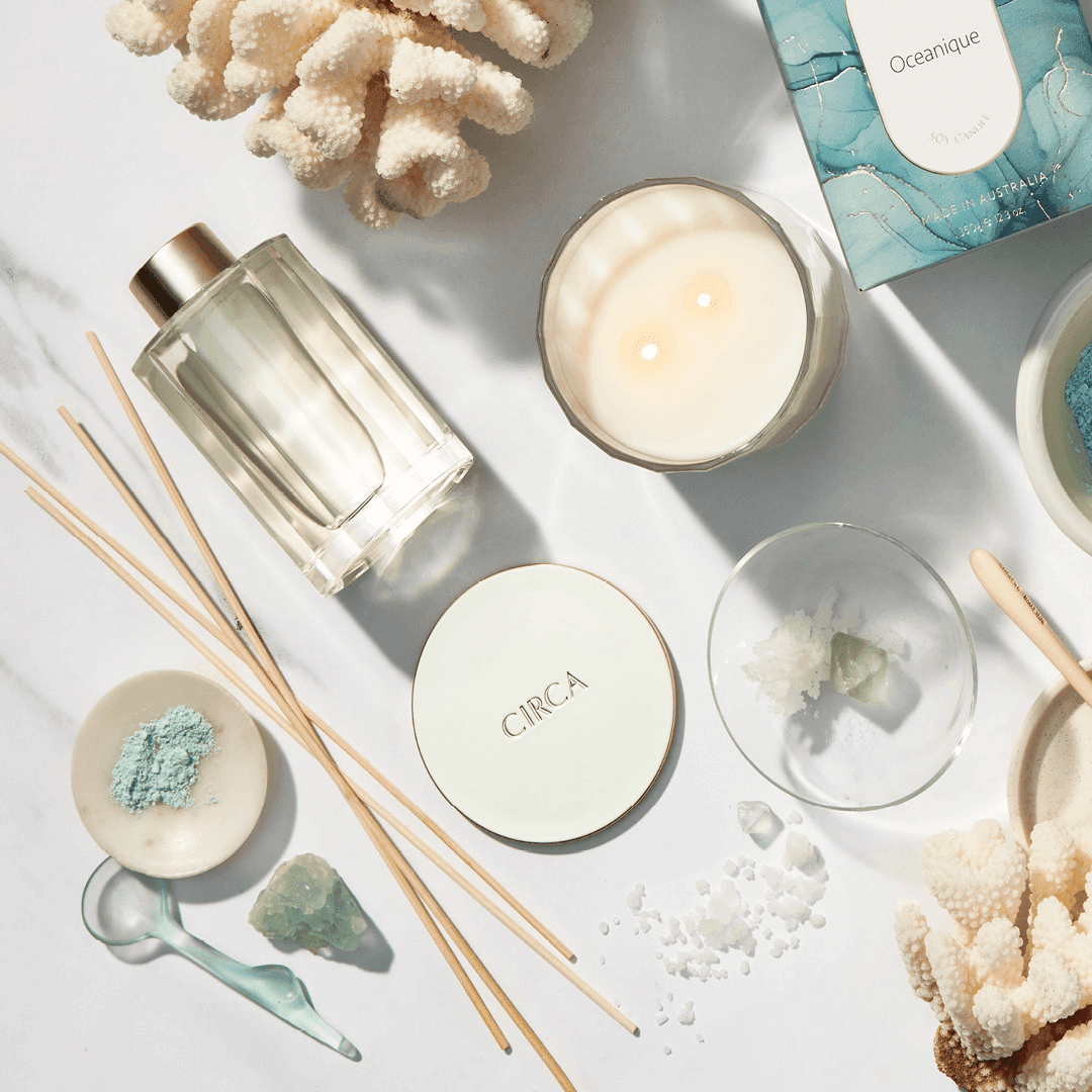 Candle & Diffuser Set - Circa - CIRCA Oceanique Candle 350g & Diffuser 250mL Bundle (worth $90) - The Gift Company