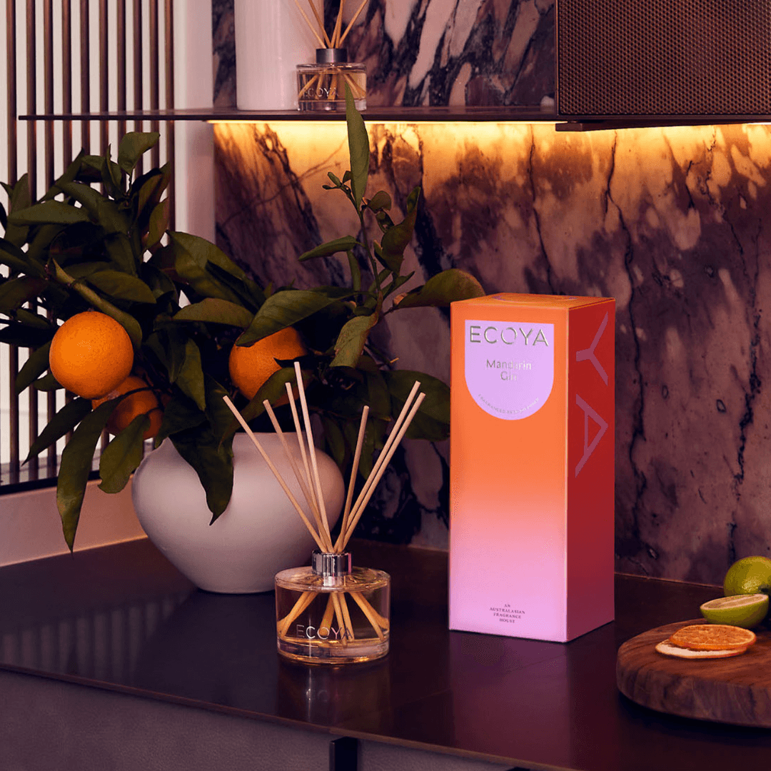 Candle & Diffuser Set - Ecoya - ECOYA Mandarin Gin Candle & Diffuser Bundle (valued $100) - The Gift Company