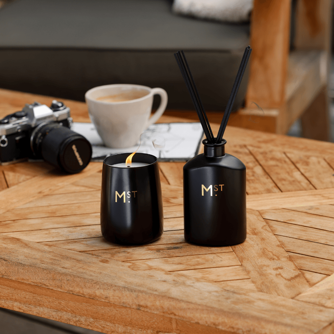 Candle & Diffuser Set - Moss St - MOSS ST Midnight Café Blossom Candle & Diffuser (worth $80) - The Gift Company