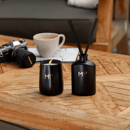 Candle & Diffuser Set - Moss St - MOSS ST Midnight Café Blossom Candle & Diffuser (worth $80) - The Gift Company