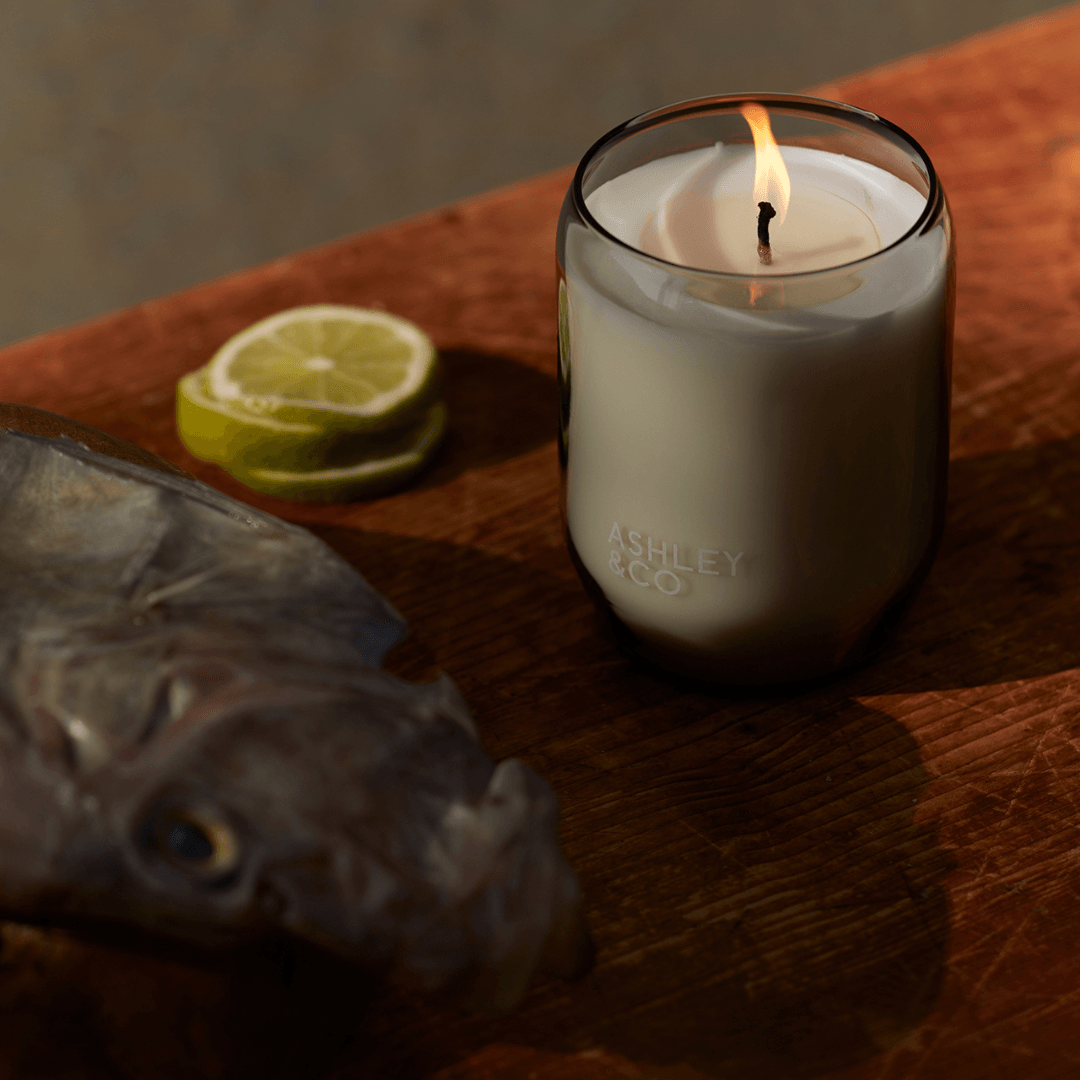 Candle - Ashley & Co - Ashley & Co Lotus Leaf & Lustre + Yuzu Kitchen Edition Waxed Perfume 310g - The Gift Company