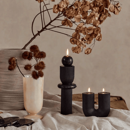Candle - Black Blaze - Black Blaze Barrenjoey Candle Black - The Gift Company