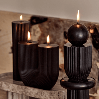 Candle - Black Blaze - Black Blaze Barrenjoey Candle Black - The Gift Company