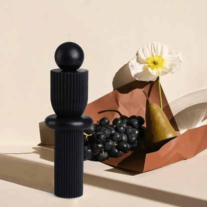 Candle - Black Blaze - Black Blaze Barrenjoey Candle Black - The Gift Company