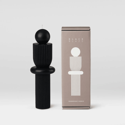 Candle - Black Blaze - Black Blaze Barrenjoey Candle Black - The Gift Company