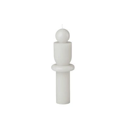 Candle - Black Blaze - Black Blaze Barrenjoey Candle White - The Gift Company