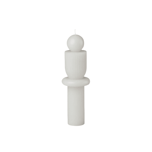 Candle - Black Blaze - Black Blaze Barrenjoey Candle White - The Gift Company