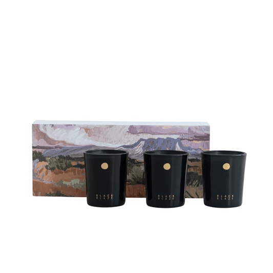 Candle - Black Blaze - Black Blaze The Great Outdoor Set 70gx3 - The Gift Company