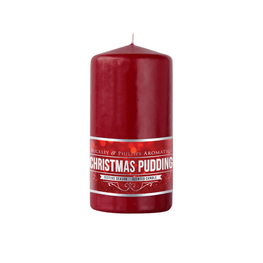 Candle - Buckley & Phillips Aromatics - Buckley & Phillips Aromatics - Christmas Pudding Pillar Candle - The Gift Company