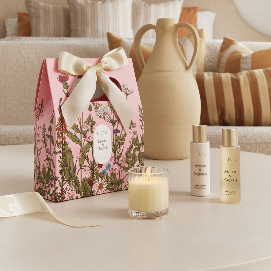Candle - Circa - CIRCA Jasmine & Magnolia Fragrance Gift Bag Set - The Gift Company