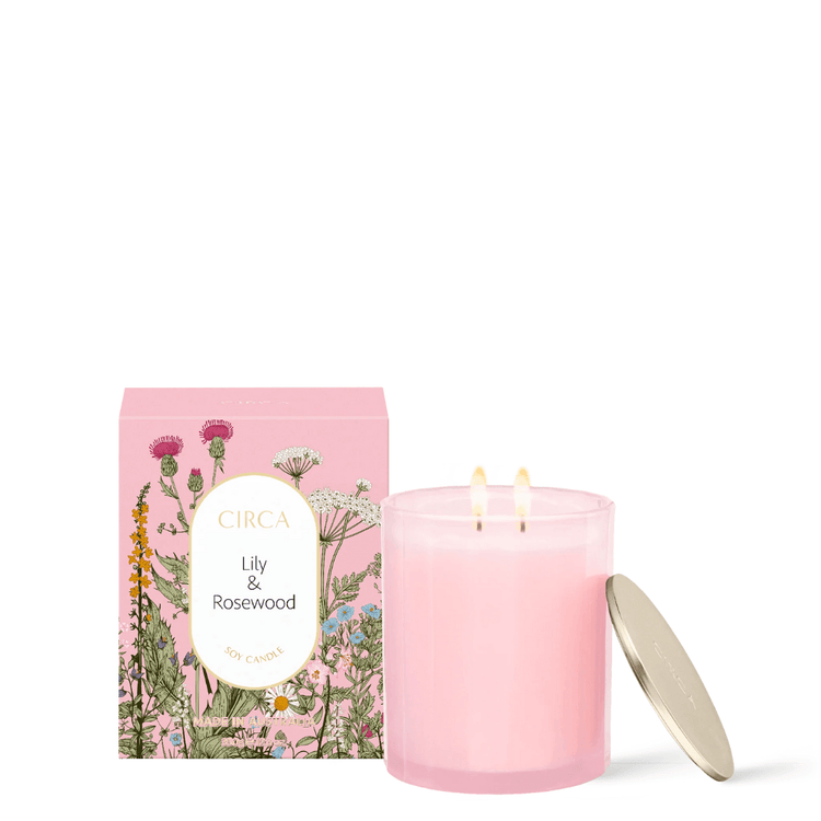 Candle - Circa - CIRCA Lily & Rosewood Soy Candle 350g - The Gift Company