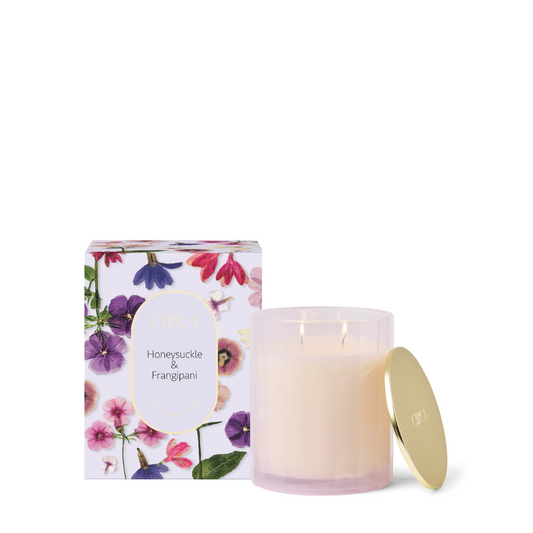 Candle - Circa - CIRCA Limited Edition Honeysuckle & Frangipani Soy Candle 350g - The Gift Company