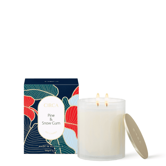 Candle - Circa - CIRCA Pine & Snow Gum Soy Candle 350g - The Gift Company