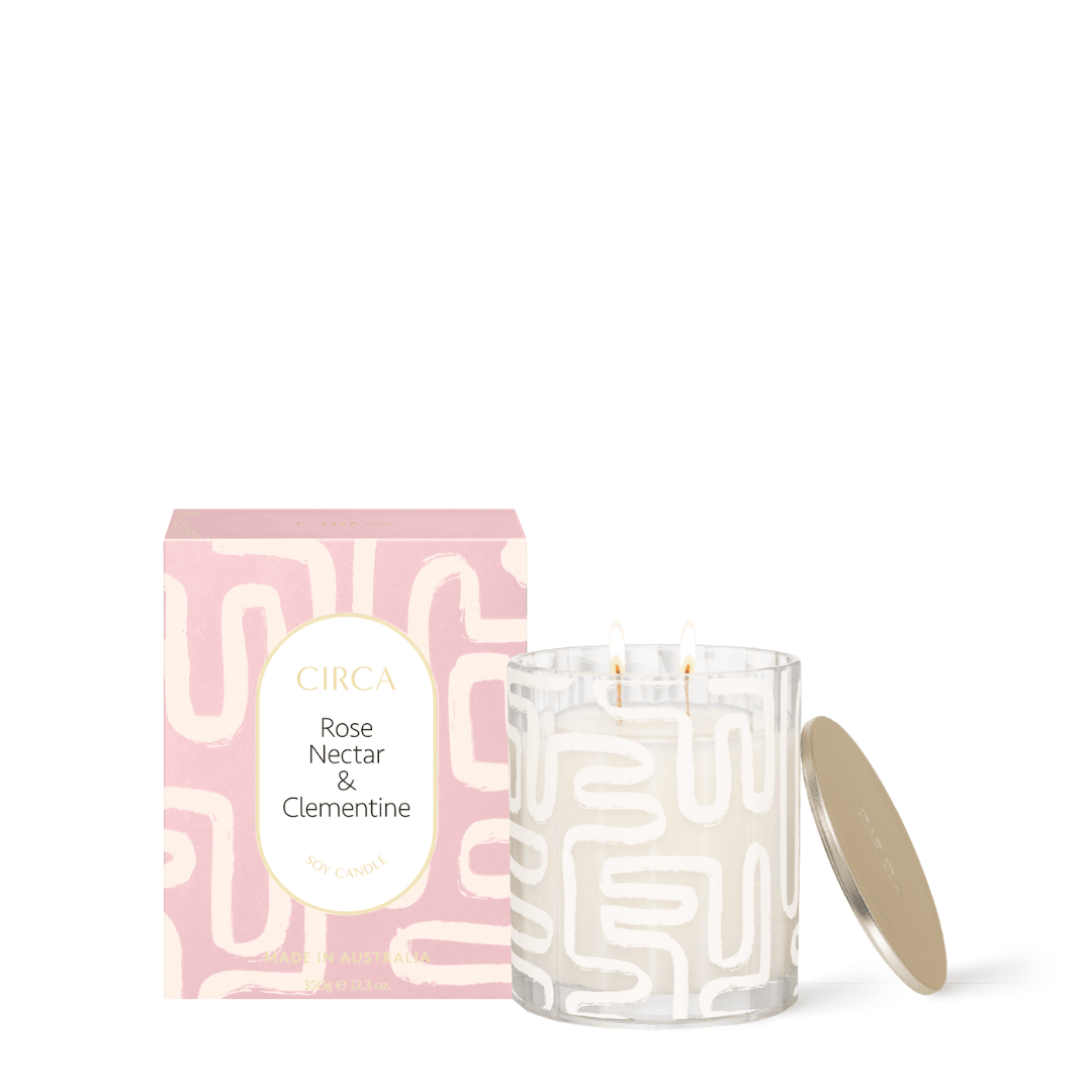 Candle - Circa - CIRCA Rose Nectar & Clementine Soy Candle 350g - The Gift Company