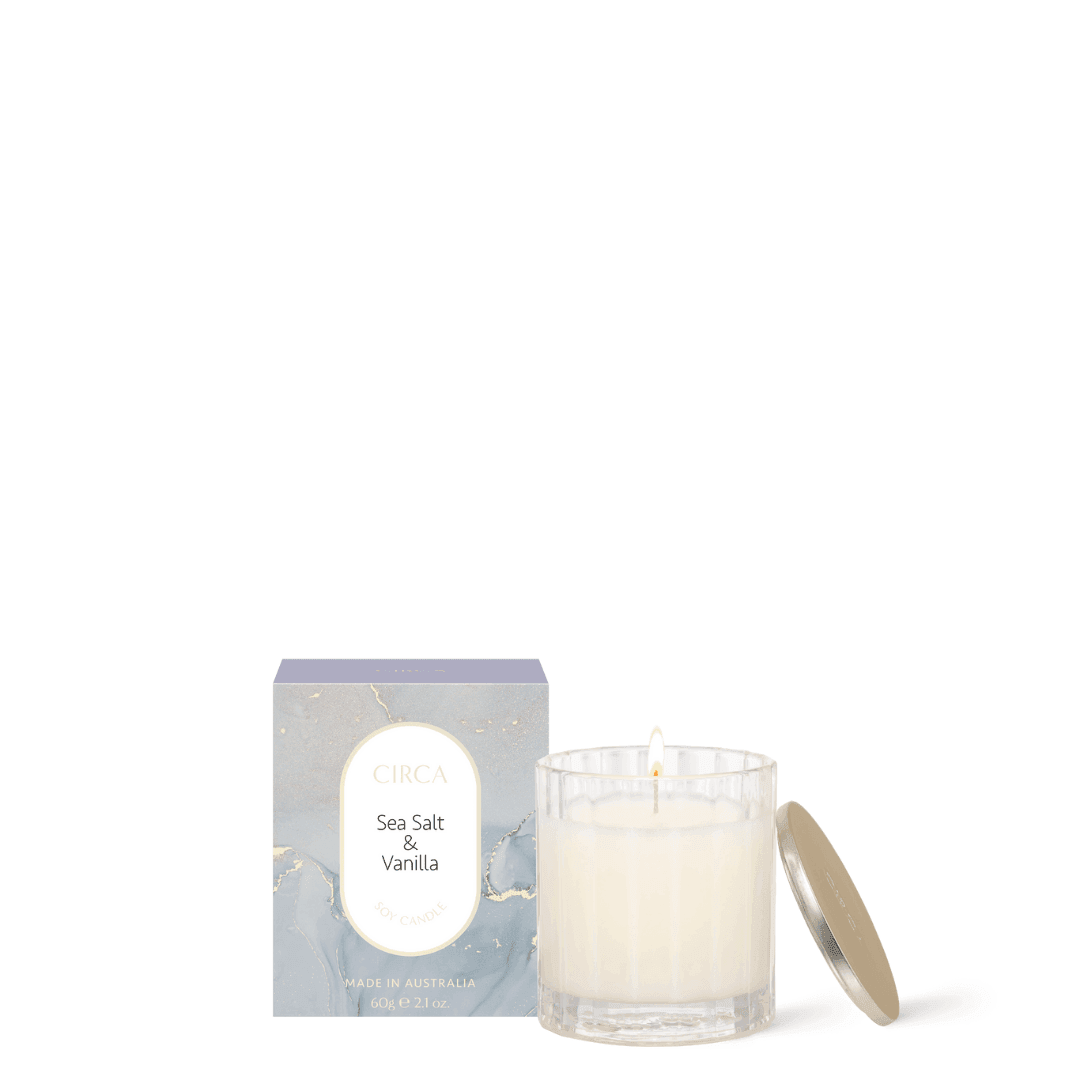 Candle - Circa - CIRCA Sea Salt & Vanilla Soy Candle 60g - The Gift Company