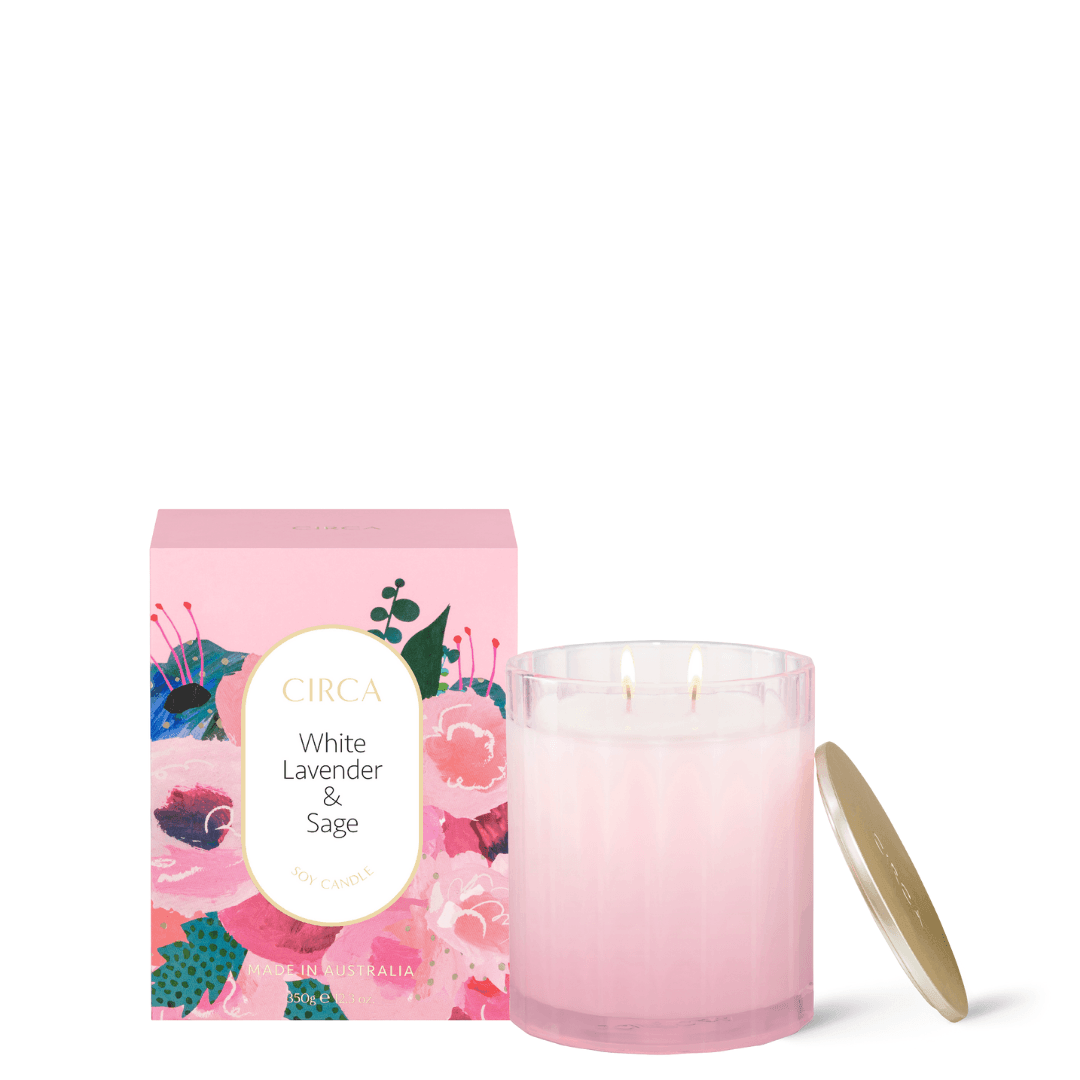 Candle - Circa - CIRCA White Lavender & Sage Soy Candle 350g - The Gift Company