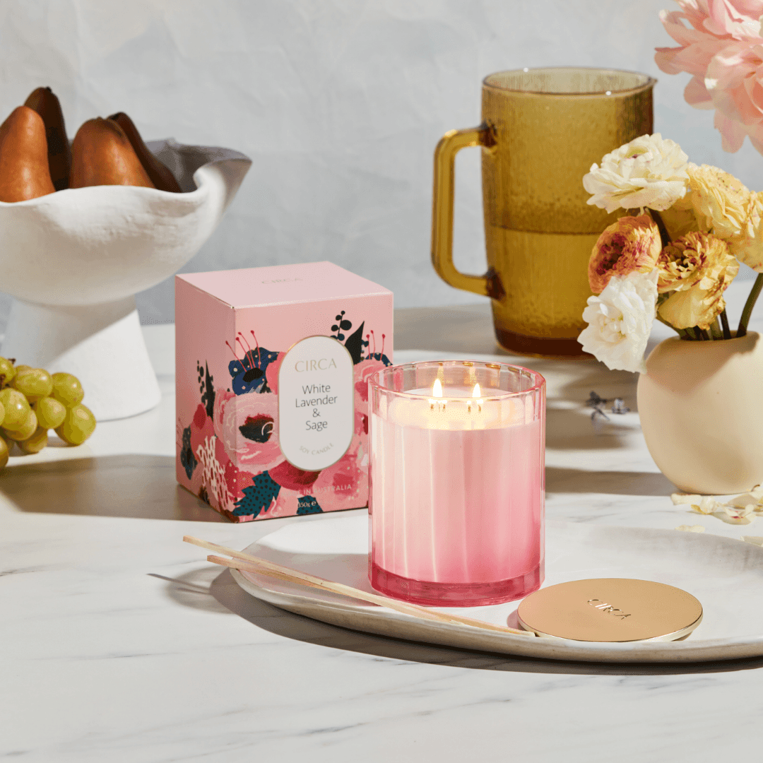 Candle - Circa - CIRCA White Lavender & Sage Soy Candle 350g - The Gift Company