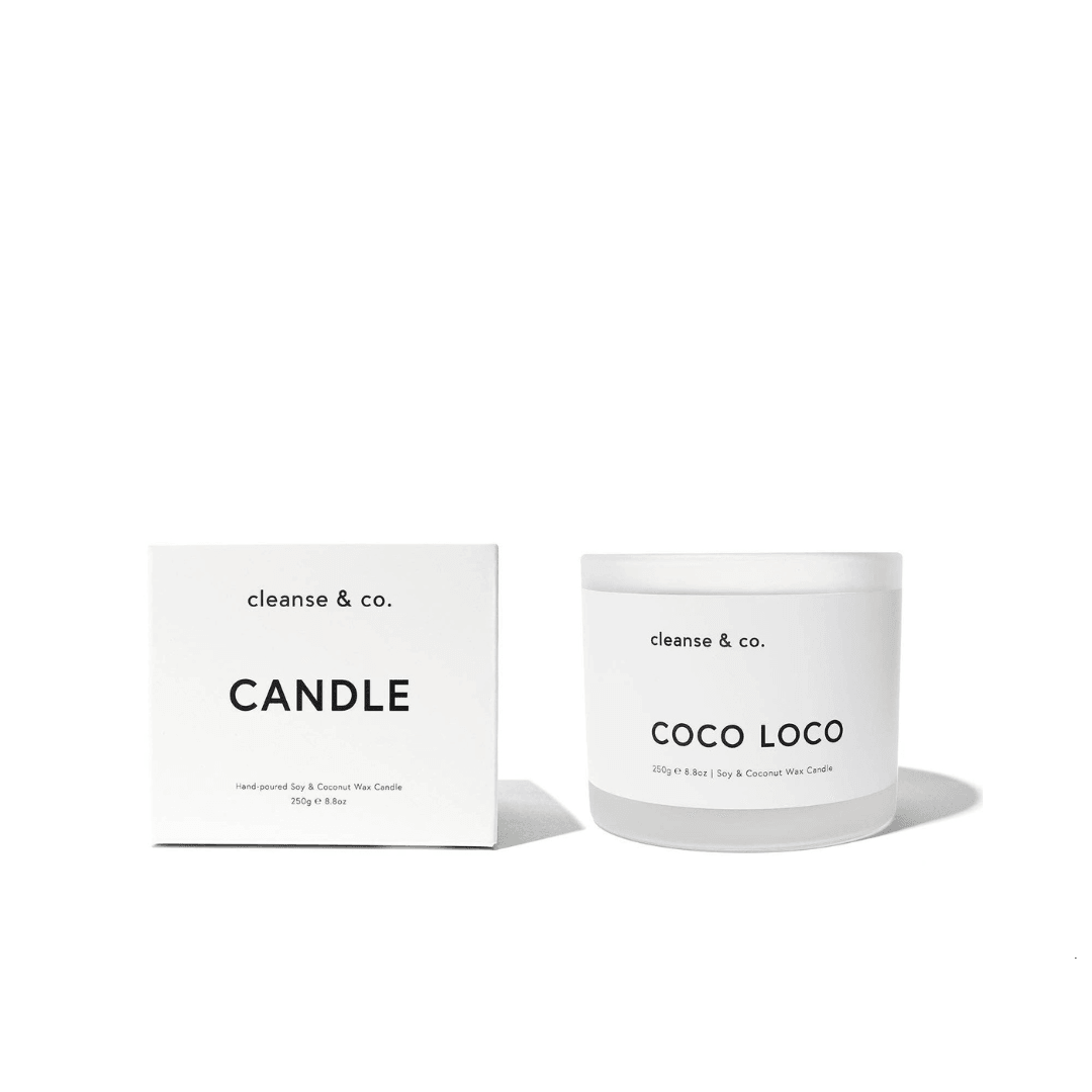 Candle - Cleanse & Co. - Cleanse & Co. Coco Loco Candle 250g - The Gift Company