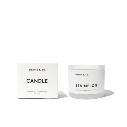 Candle - Cleanse & Co. - Cleanse & Co. Sea Melon Candle 250g - The Gift Company