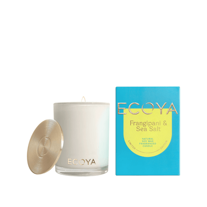 Candle - Ecoya - ECOYA Frangipani & Sea Salt Candle 400g - The Gift Company