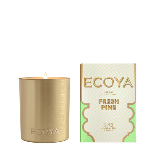 Candle - Ecoya - ECOYA Fresh Pine Goldie Candle 460g - The Gift Company