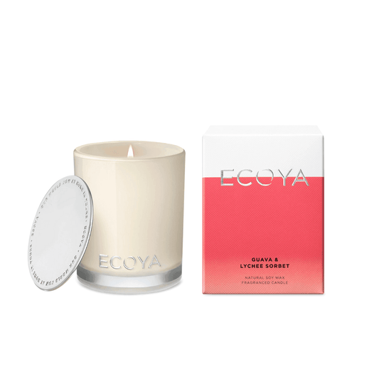 Candle - Ecoya - ECOYA Guava & Lychee Sorbet Candle 80g - The Gift Company