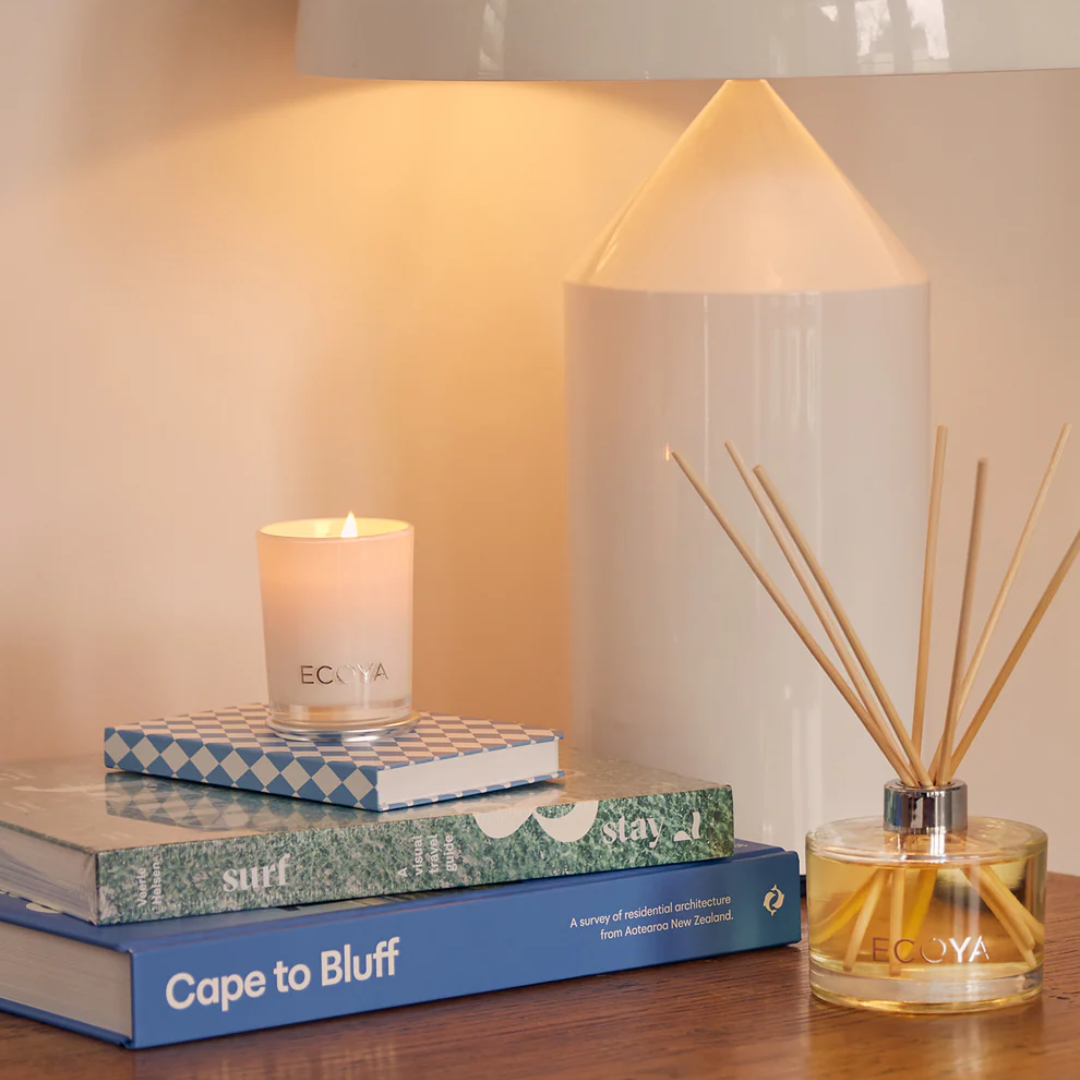 Candle - Ecoya - ECOYA Lotus Flower Mini Madison Candle 80g - The Gift Company