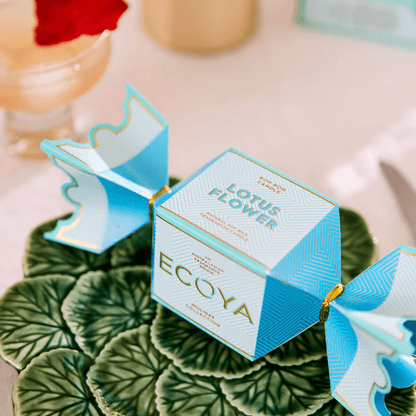 Candle - Ecoya - ECOYA Lotus Flower Tin Candle Bon Bon Holiday Collection 45g - The Gift Company