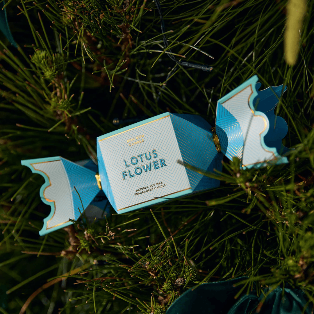Candle - Ecoya - ECOYA Lotus Flower Tin Candle Bon Bon Holiday Collection 45g - The Gift Company