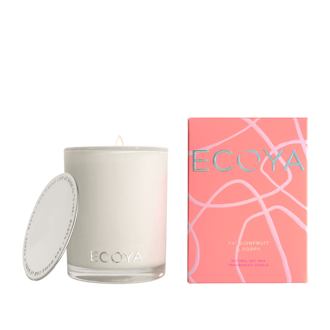 Candle - Ecoya - ECOYA Passionfruit & Poppy Candle 400g - The Gift Company