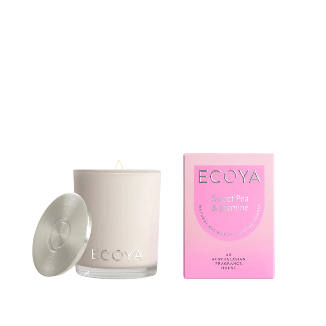 Candle - Ecoya - ECOYA Sweet Pea & Jasmine Candle 80g - The Gift Company